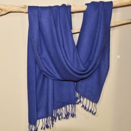 Cashmere sjaal in donkerblauw